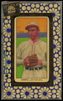 Picture, Helmar Brewing, T206-Helmar Card # 432, Carl HUBBELL, Red bill on cap, New York Giants